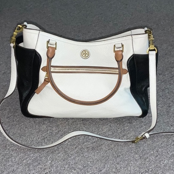 Authentic Tory Burch Frances colorblock satchel - Picture 1 of 5